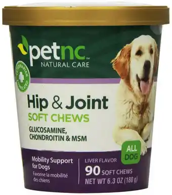 Walmart PetNC Natural Care Hip & Joint Soft Chew For Dogs, Liver Flavor, 90 Soft Chews offer