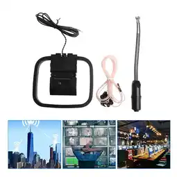 Walmart AM/FM Loop Antenna AM Radio Antenna FM Antennas Indoor Stereo Receiver for audio offer