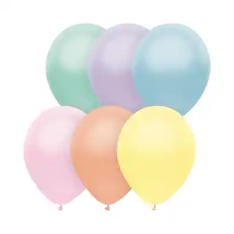 Walmart Way To Celebrate 12 Assorted Pastel Latex Balloons, 15 Count offer