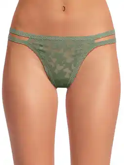 Walmart No Boundaries Strappy Lace Thong Panty, Women's and Women's Plus offer