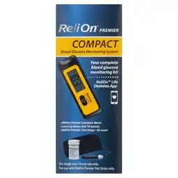 Walmart ReliOn Premier COMPACT Blood Glucose Monitoring Kit offer