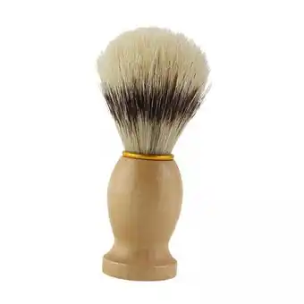 Walmart Serenable 3xMen Shaving Brush Luxury Wood Handle Hair Salon Shave Brush Personal Shaving offer