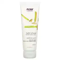 Walmart NOW Foods - Nutri-Shave Natural Shave Cream - 8 oz offer