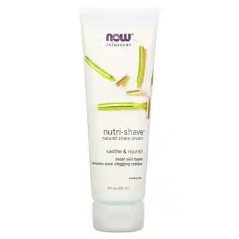 Walmart NOW Foods - Nutri-Shave Natural Shave Cream - 8 oz offer