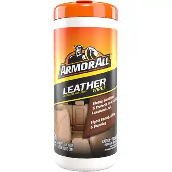 Walmart Armor All Leather Care Automotive Wipes - 30 Count offer