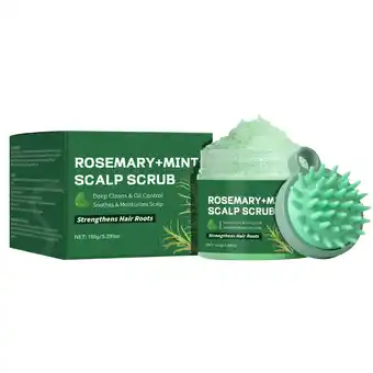 Walmart Scalp Scrub Exfoliator Shampoo 2 in 1 Scalp Clarify with Mint Oil Scrub with Silicone Scalp Massager offer