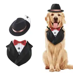 Walmart Wisolt Dog Wedding Suit Set, British Style with Bow Tie, for Small & Medium Dogs offer