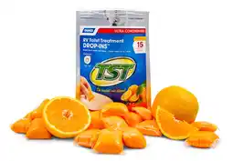 Walmart Camco 41189 TST Orange Citrus Scent RV Toilet Treatment Drop-Ins -15-pack offer