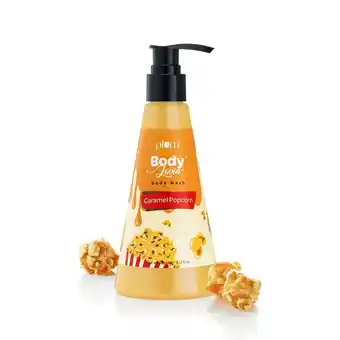 Walmart Plum Body Wash Caramel Popcorn 240ml For Women Long Lasting Warm Caramel Fragrance offer