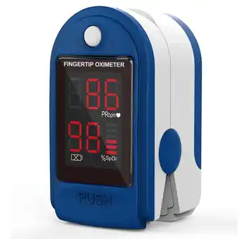 Walmart BDUN Pulse Oximeter Blood Oxygen SpO2 Sports Monitor with Lanyard offer