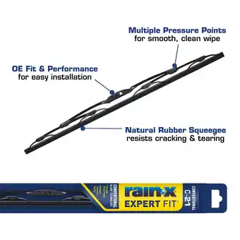 Walmart Rain-X Expert Fit Conventional Windshield Wiper Blade C-21 - 860021 offer