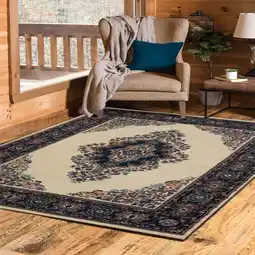 Walmart United Weavers Brunswick Katara Oriental Medallion Accent Rug, Cream, 1'10 x 3' offer