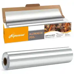 Walmart Alpacasso Aluminum Foil ,Aluminum Foils Roll with Serrated Cutter,12inx165SQ.FT offer