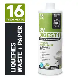 Walmart Unique RV Digest-It Classic, 16 Liquid Toilet Treatments for RV Waste Water Holding Tanks (32 Fl Oz) offer