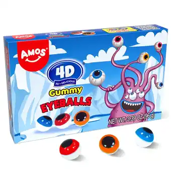 Walmart Amos 4D Eyeballs Gummy Candy, Perfect Treat for Kids Halloween Parties(15 Count) offer