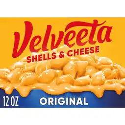 Walmart Velveeta Shells and Cheese Original Macaroni and Cheese Dinner, 12 oz Box offer