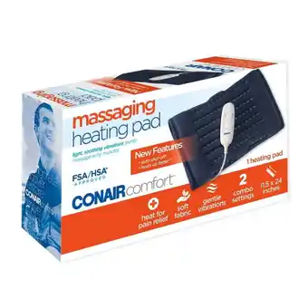 Walmart ConairComfort 11.5 x 24 Massaging Heating Pad, Soothing Heat and Massage with Auto-Off offer