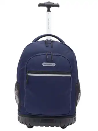 Walmart Travelers Club 18 Rolling Backpack, Navy offer