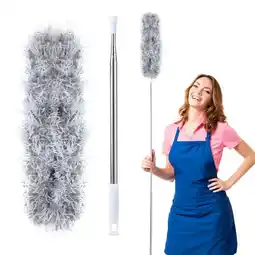 Walmart Eyliden Extensible Duster 100 with Bendable Washable Reusable Microfiber Duster Head,Blue & Grey offer