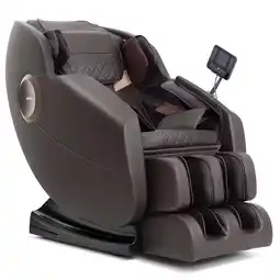 Walmart Mazzup Massage Chair Full Body , Zero Gravity Shiatsu Recliner with 14 Massage Points, Brown offer