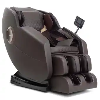 Walmart Mazzup Massage Chair Full Body , Zero Gravity Shiatsu Recliner with 14 Massage Points, Brown offer