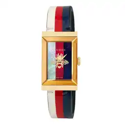 Walmart Gucci G-Frame Multicolor Dial Leather Strap Women's Watch YA147409 offer