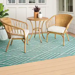 Walmart Better Homes & Gardens Willow Sage 3-Piece Outdoor Wicker Bistro Set, Beige offer