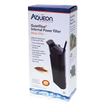 Walmart Aqueon Submersible Internal Aquarium Filter, AT40 Gallons offer