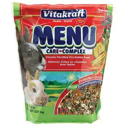 Walmart Vitakraft MENU Rabbit Food 5 lb offer