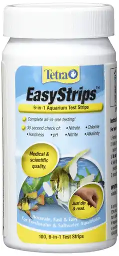 Walmart Tetra EasyStrips 6-in-1 Aquarium Test Strips, Water Testing offer