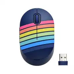 Walmart onn. Wireless Mouse with 5 Buttons and Scroll Wheel, 2.4 GHz with USB Nano Receiver, Blue offer