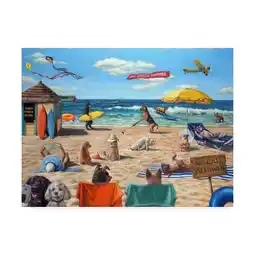 Walmart Lucia Heffernan 'Dog Beach' Canvas Art offer