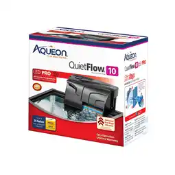 Walmart Aqueon QuietFlow LED PRO Aquarium Power Filter Size 10 offer