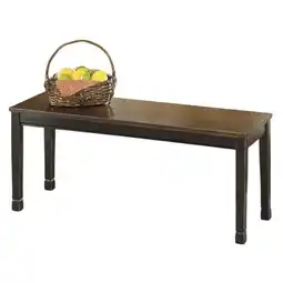 Walmart Signature Design by Ashley Owingsville Two-Tone 42 Dining Bench offer