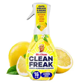 Walmart Mr. Clean Clean Freak All Purpose Cleaner Spray, Multi-Surface Cleaning, Lemon, 16 fl oz offer