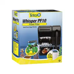 Walmart Tetra Whisper PF10 Power Filter for 5 to 10 Gallon Aquariums, Quiet 3-Stage Aquarium Filtration offer