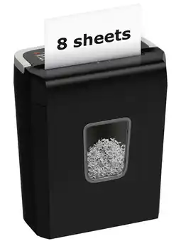 Walmart Bonsaii 8-Sheet Cross Cut Paper Shredder for Home Office Use offer