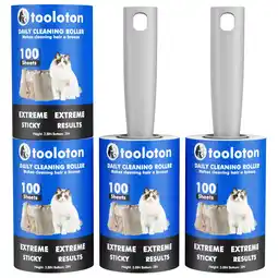 Walmart Tooloton Extra Sticky Lint Roller, 400 Sheets, 4 Pack offer