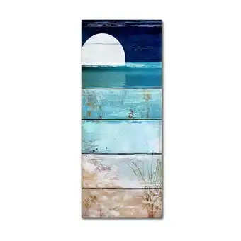 Walmart Trademark Fine Art Beach Moonrise I Canvas Art by Color Bakery offer