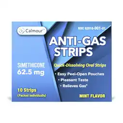 Walmart Calmour Anti-Gas Gas Relief Quick Dissolving Strips Pack of 10 offer