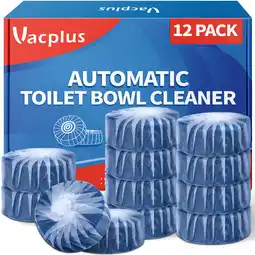 Walmart Vacplus Toilet Bowl Cleaners, 12 Pack Toilet Cleaner Tablets offer