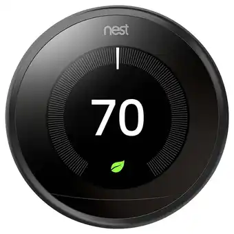 Walmart Google Nest Learning Thermostat- 3rd Generation - Black offer