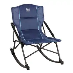 Walmart TIMBER RIDGE Catapla, Outdoor Portable Rocking Camp Chair, Supports up to 250 lbs, Blue offer