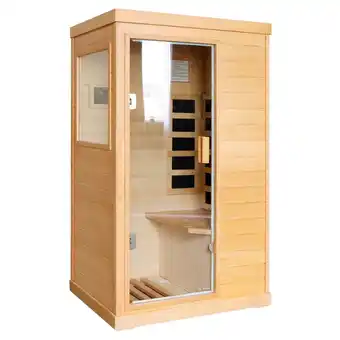 Walmart OUTEXER 800W Far Infrared Sauna with Carbon Heaters, Canadian Hemlock Wood, Indoor Use offer