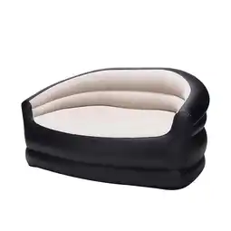 Walmart Honeydrill Inflatable Sofa, Air Couch for Camping, Black&Beige(No Pump Included) offer