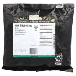 Walmart Frontier Co-Op Organic Whole Milk Thistle Seed 16 oz Pkg offer