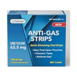 Walmart Calmour Anti-Gas, Gas Relief Quick Dissolving Strips Pack of 100 offer