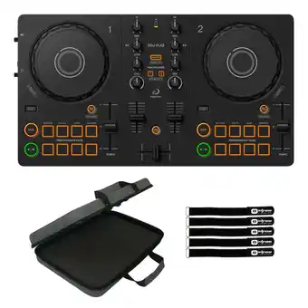 Walmart AlphaTheta DDJ-FLX2 Compact 2-Channel DJ Controller with Case Package offer