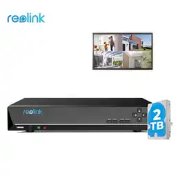 Walmart Reolink 4K 8MP 8CH PoE NVR 2TB HDD, 24/7 Recording, up to 12TB Video Recorder Security Camera System offer