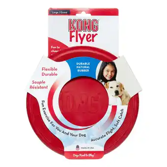 Walmart KONG Flexible and Durable Fetch Dog Large Flyer Toy, Red offer